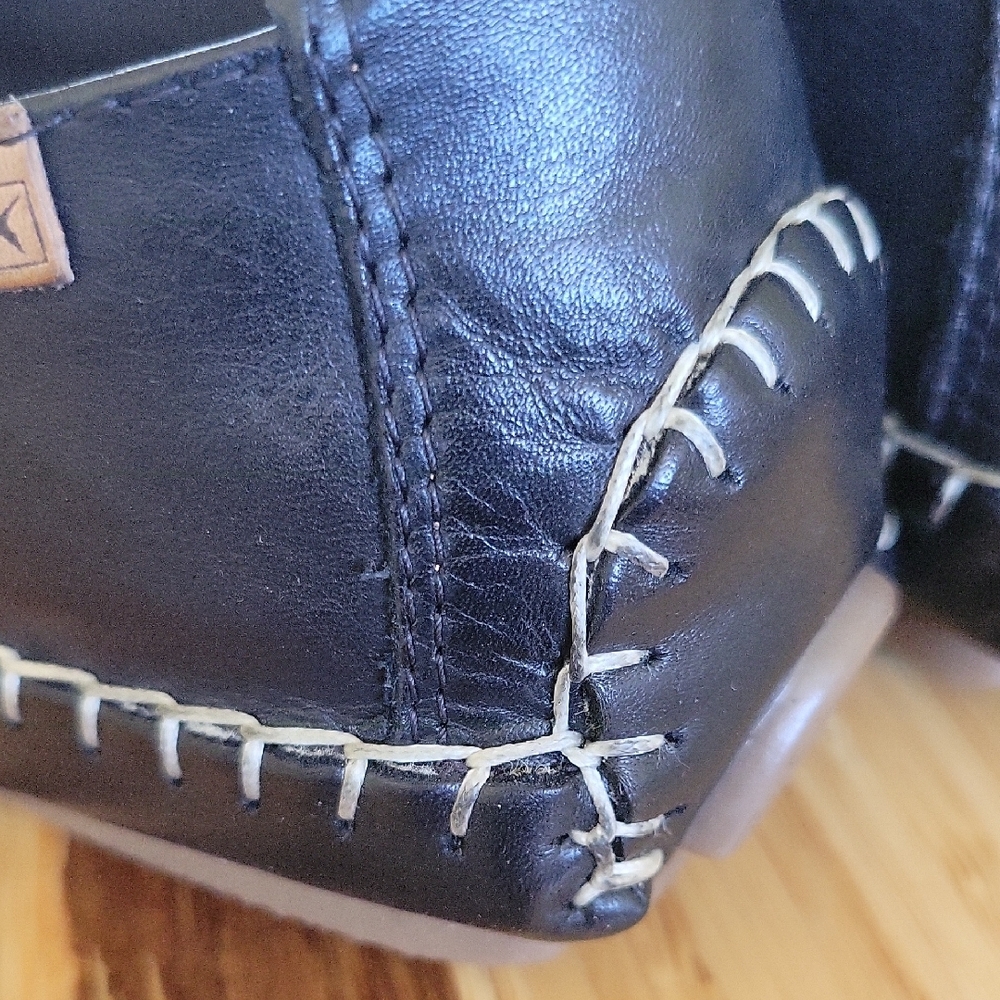 PIKOLINOS Black Leather Flats - Picture 6 of 12